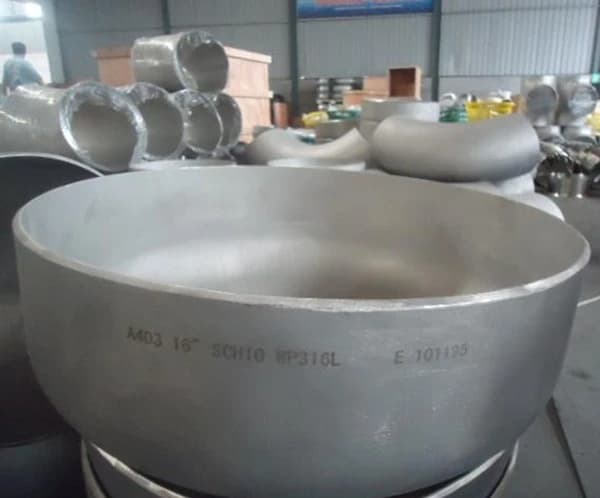 Tutup Baja Tahan Karat ASME SS316L 5